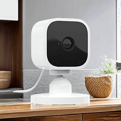 Monitor your home day & night with our 1080P HD indoor smart security camera. See, hear, & speak to people & pets with Blink Mini's two-way audio.